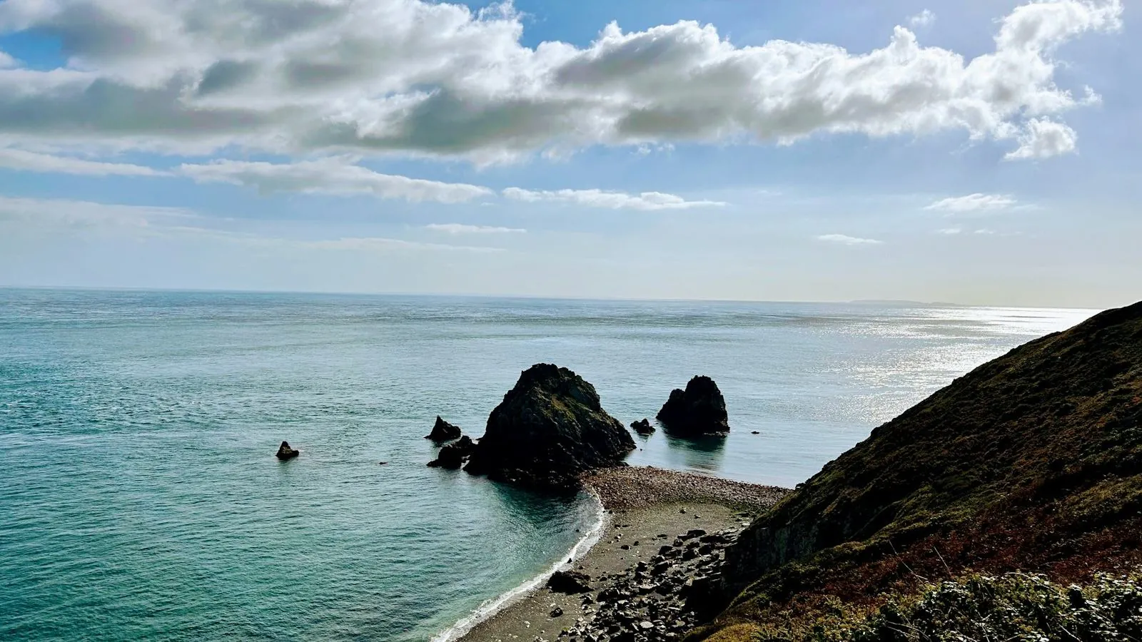 The Alderney coastline