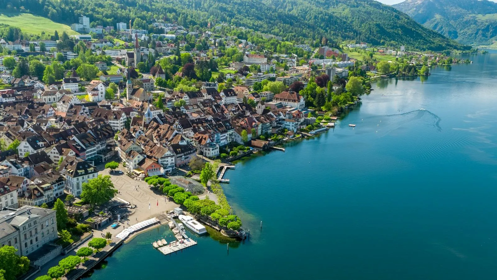 Zug old town on Lake Zug